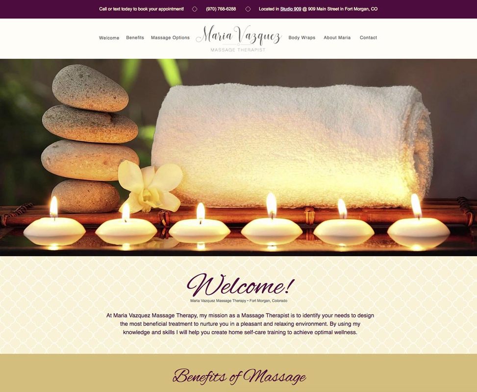 Morgan Massage Therapy website