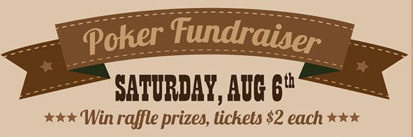 Banner for poker fundraiser flier